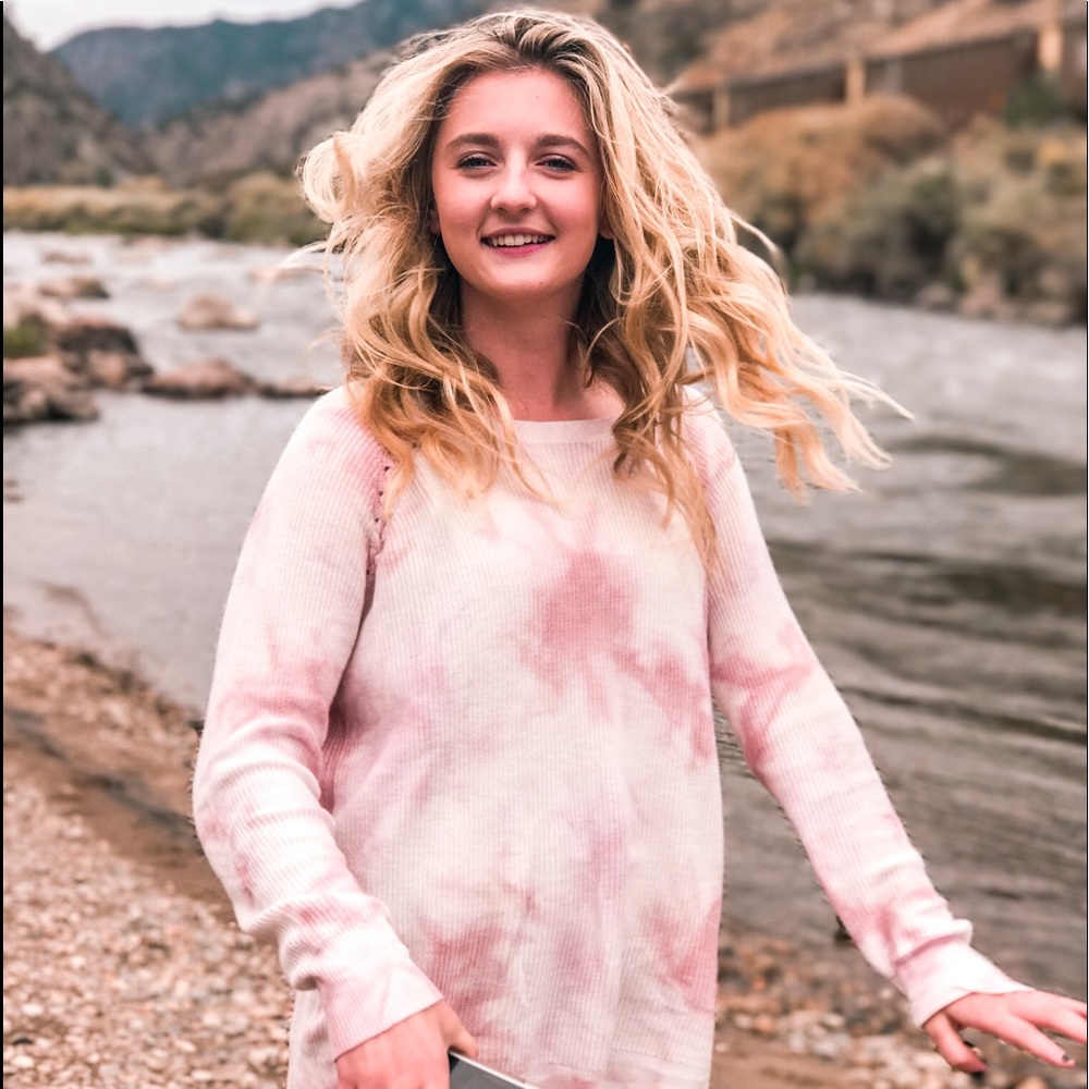 Pink Tye-Dye sweater